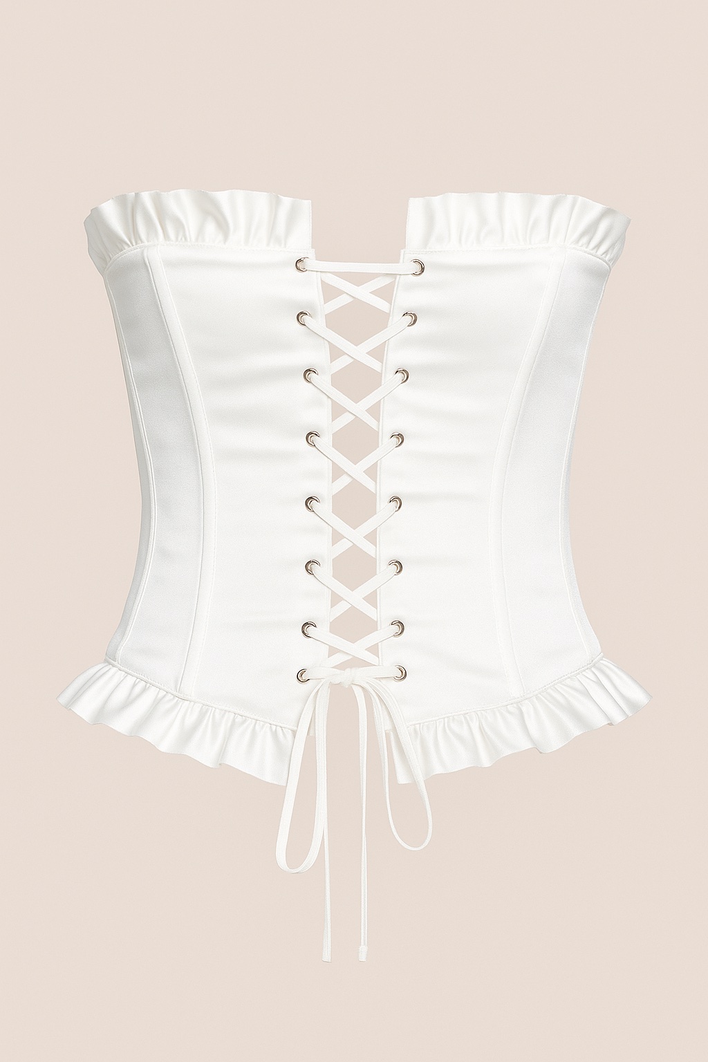 Κορσέ Λευκό κλειστό