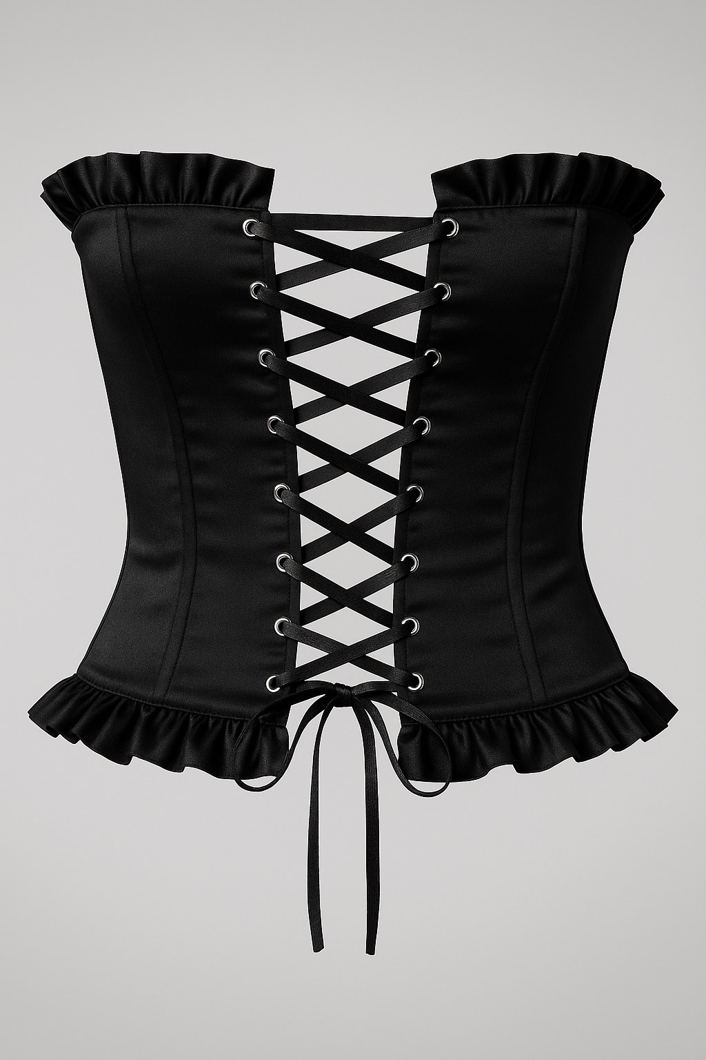 Κορσέ Μαύρο κλειστό